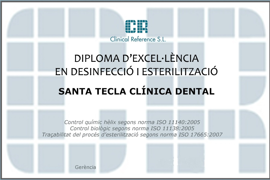 Esterilización y desinfección de Santa Tecla Clinica Dental